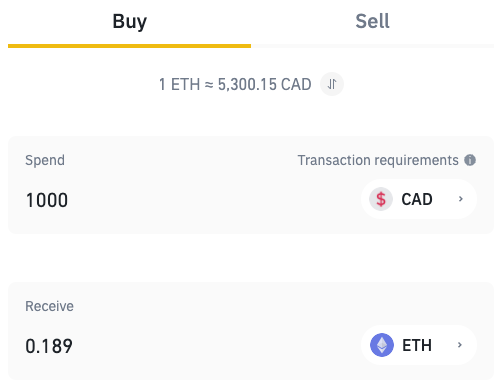 Buying ETH for the future NFT transaction