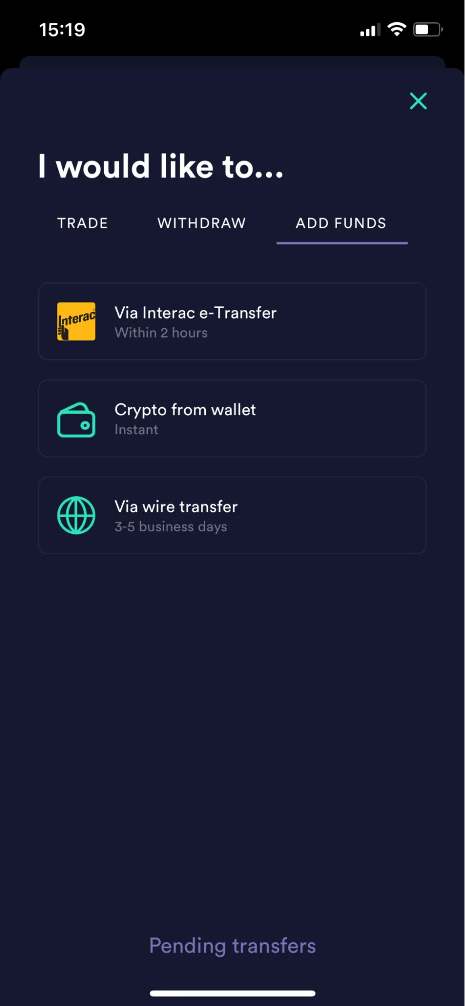 Newton mobile app interface