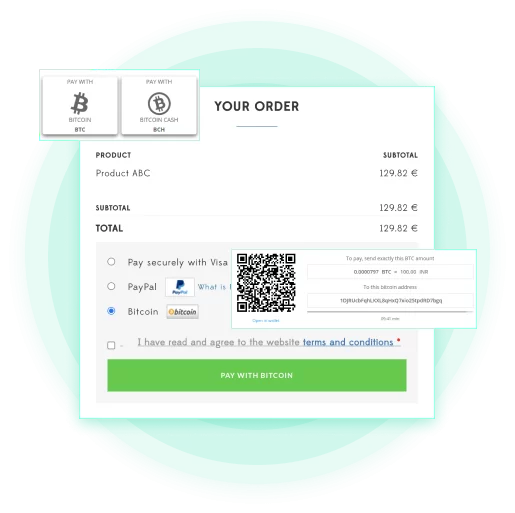 Business transaction with Blockonomics