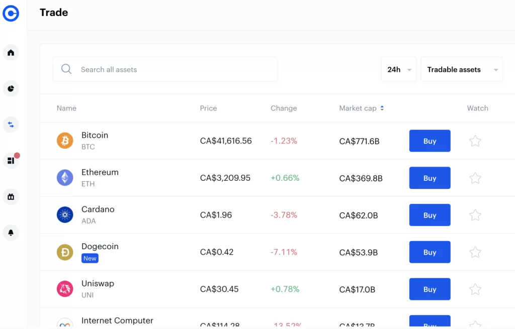 Reviewing Coinbase desktop version
