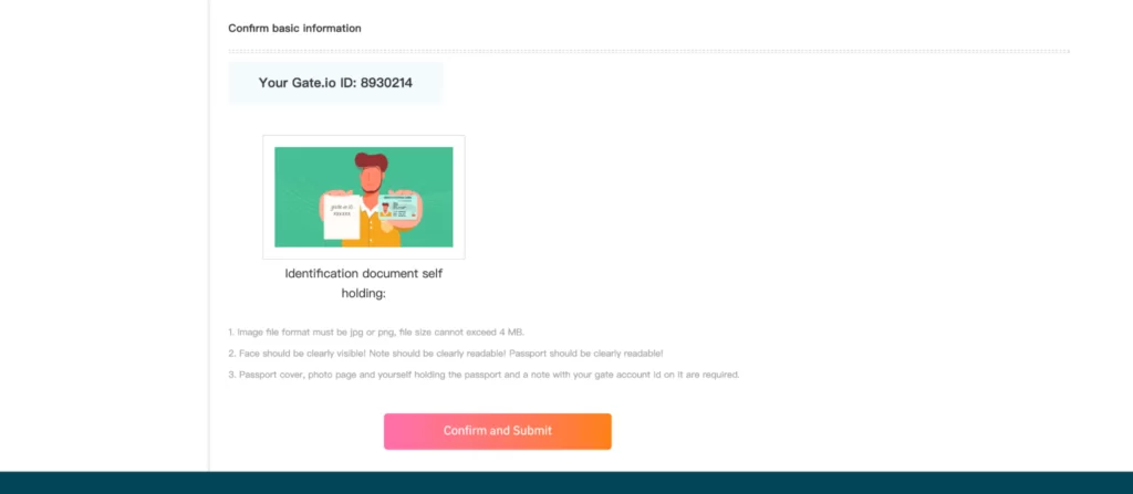Getting verified with Gate.io