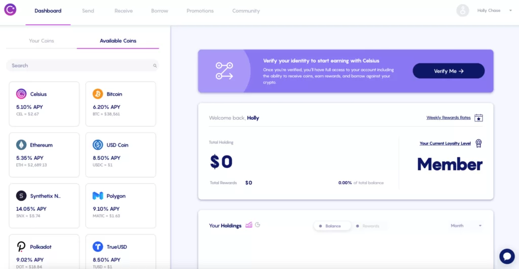 Using Celcius app on the desktop