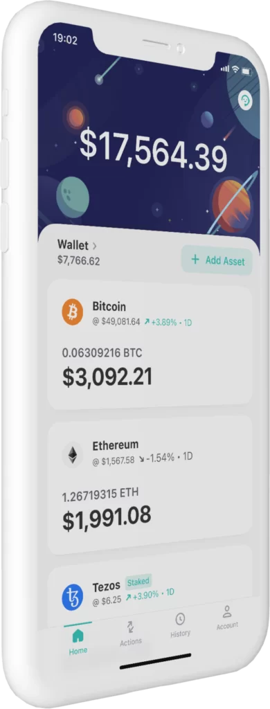 User interface on ZenGo
