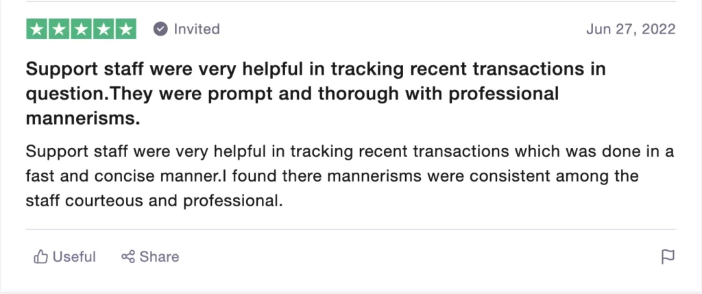 Positive Netcoins review on Trustpilot