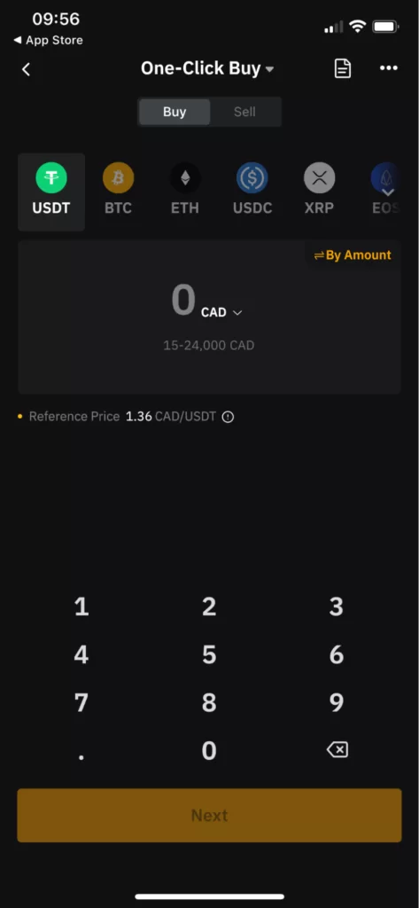 One-click buy on ByBit