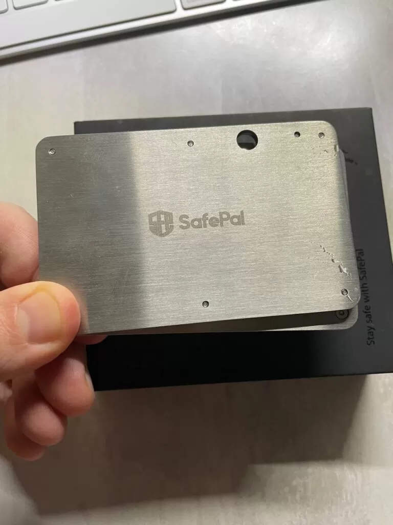 Adding seed phrase to Safepal Cypher