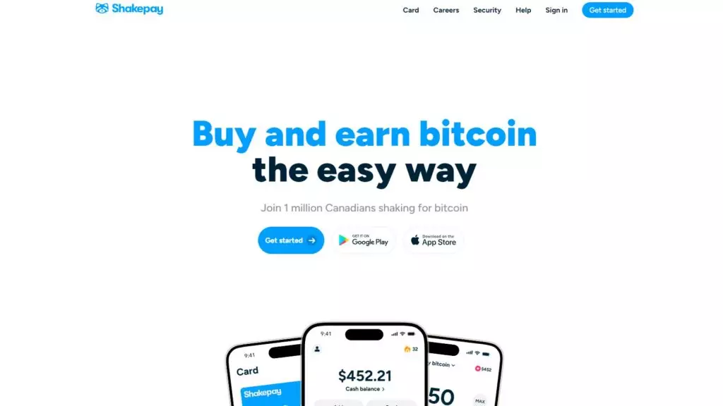 Shakepay crypto exchange