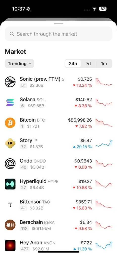 Some of the crypto coins and tokens you can hold on Tangem Wallet